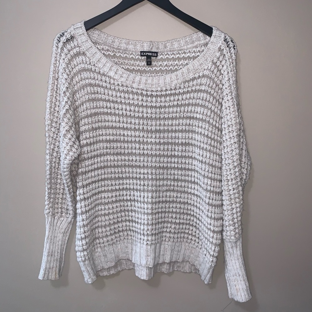 Express Long Sleeve Chunky Knit Sweater